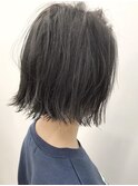 【cuzKLUB】カジュアル外はねボブ×オリーブアッシュ