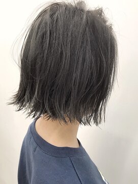 キューズ クラブ(cuz KLUB) 【cuzKLUB】カジュアル外はねボブ×オリーブアッシュ