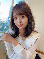 アフロート ディル(AFLOAT D'L) 大人かわいい 2wayバング レイヤーカット グレーベージュ