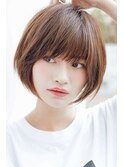 20代30代40代50代小顔丸みひし形夏ショート リノ吉祥寺