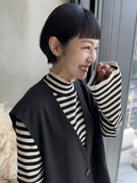 フレームプラス 御堂筋難波店(FRAME +)&nbsp;暗髪　耳掛けショート　マッシュショート