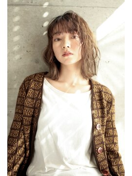 アンド(AND) ミディアム　ボブ　ニュアンスパーマ　ウェーブ　中目黒　代官山