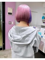 ディーカヘアーセンダイ(Di KA HAIR sendai) white pink/purple/イヤリングカラー/塩基性カラー/ハイトーン