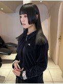 ステップカット×グレージュ