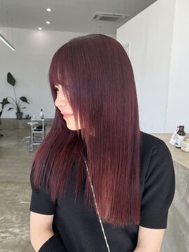 エートル 西金沢(etre) Cherry Red10代20代カラーのみブリーチなしダブルカラー