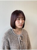 髪質改善ケアカラー/レッドブラウン/暖色系カラー/艶髪