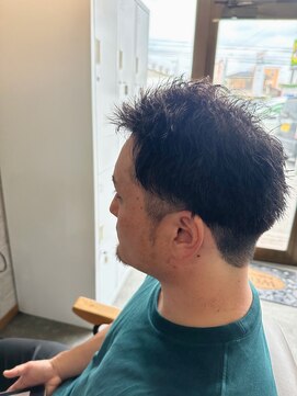 ダブ(DAB) 【メンズカット】アップバング 刈り上げセンターパート 宇都宮