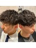 カットコース＋スタイルパーマ（クイックスパと眉カット付き）