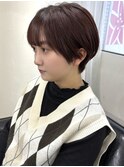 くびれショート 髪質改善 博多ショート 暖色カラー