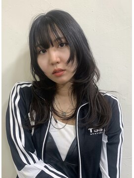 アム(amu) レイヤーカット／地毛風ブラック