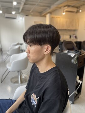 メンズカット バイ ソイクフ(メンズカット by SOY-KUFU) 20代30代40代◎スーツ刈り上げ短髪センターパートテクノカット