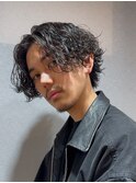 kisaiBUZZ 岬 メンズパーマ　ボブ波巻スパイラルパーマ
