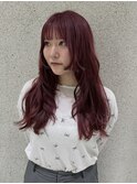 ブリーチ1回カシスカラー×レイヤーカット