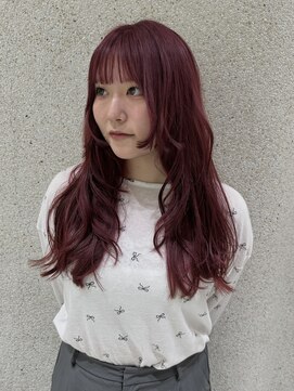 マイル 渋谷(mile) ブリーチ1回カシスカラー×レイヤーカット