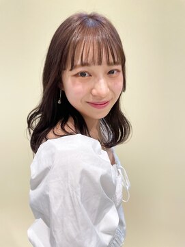 クォーターシーズンズ 茗荷谷(QUARTER SEASONS) ピンクブラウンシースルーバング