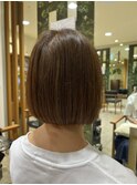 大人可愛いショートボブ