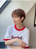前髪長め大人小顔ショート30代40代50代　藤沢