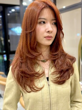 ロングレイヤー/ダブルカラー