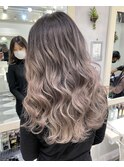『LAPIS池袋』外国人風パールグレージュグラデーション