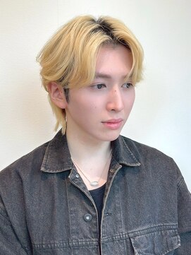 クィーンズガーデンバイケーツーギンザ(QUEEN’S GARDEN by K two GINZA) メンズ/フェザーパーマ/ブロンドベージュ