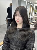 レイヤーカット顔まわり前髪セミロング20代30代40代