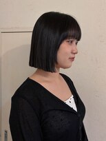 イルフレール(ill frere)&nbsp;切りっぱなしボブ　ぱつっと　前髪カット　似合わせ　美髪　中津