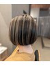 もっとおしゃれに白髪染め☆コントラストハイライト+カラーカット+TR