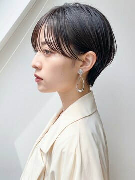 モッズヘア 足利(mod'hair) 小顔透明感カラー愛されショートボブブルーブラック春カラー