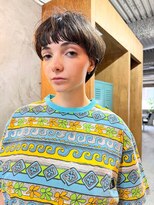 ランド(Land.)&nbsp;面長解消《20代30代》流せる前髪/くびれショート/耳掛けショート