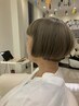 敏感肌の頭皮ケアダメージケア】カット+ノンジアミンカラー +水素極上ケア