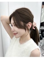 アマトウキョウ アユンチェ(AMA TOKYO×AYUNCHE)&nbsp;韓国ヘア　2wayバング  レイヤーカット くびれヘア  顔周り/