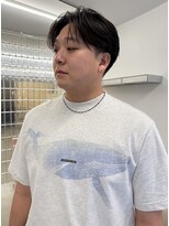 ワビ(wabi)&nbsp;センターパート×ニュアンスパーマ