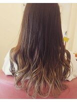 ヘアーリゾートラシックアールプラス(hair resort lachiq R+)&nbsp;《R＋》グラデーションゴールド☆パープル☆ロングレイヤー