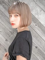 ルティア 池袋(Lutia)&nbsp;ハイトーンベージュ　王道ワンカールボブ