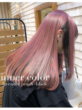 シャルル(charles) 逆インナーカラー☆PINK× BLACK