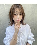 ラノバイヘアー(Lano by HAIR) ２０代３０代４０代５０代小顔ミディアム外ハネボブアッシュ