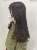 10代20代大人可愛いハイライト透明感パープルグレージュ韓国風
