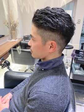 シェル 国分寺(shell) フェードパーマ☆オールバックスタイル