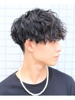 メンズフィール 南森町(MENS FEEL)&nbsp;スペインカール/スパイキーショート/ブルーブラック/南森町