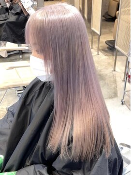 サンクプロジェクト(cinq PROJECT) ダブルカラーミルクティーピンクベージュカラーハイトーンカラー