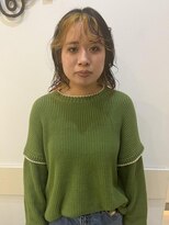 カール 鶴川店(K:R) ★くびレイヤーエモージュ前髪マチルダボブインナーグレージュ