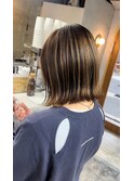 【eta】白髪ぼかしハイライト×髪質改善ストレート　　/金井
