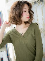 モッズ ヘア 福岡姪浜店(mod's hair) mod's姪浜/フレンチカジュアルゆるふわカール大人ボブパーマh