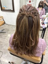 プライズ アイリス 池袋東口店(prize Iris)&nbsp;エクステ/長さだし/ミルクティーカラー/池袋/夏休みエクステ