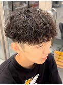 波巻きスパイラルパーマツイストスパイラルパーマメンズマッシュ