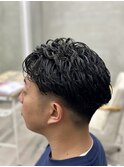 メンズカットニュアンスパーマ刈り上げツーブロック