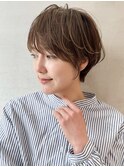 イメチェン外ハネボブ美髪ワイドバングレイヤーショート/大宮
