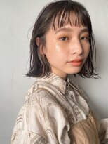 ロシェ 横浜店(loche)&nbsp;オン眉外ハネボブ×イメチェンイヤリングカラー[横浜駅]