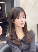 韓国レイヤー/韓国風/ボブ/髪質改善/黒髪/ブリーチなし〔池袋〕