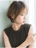 【S.BROOM なんば】ナチュラルショートボブ